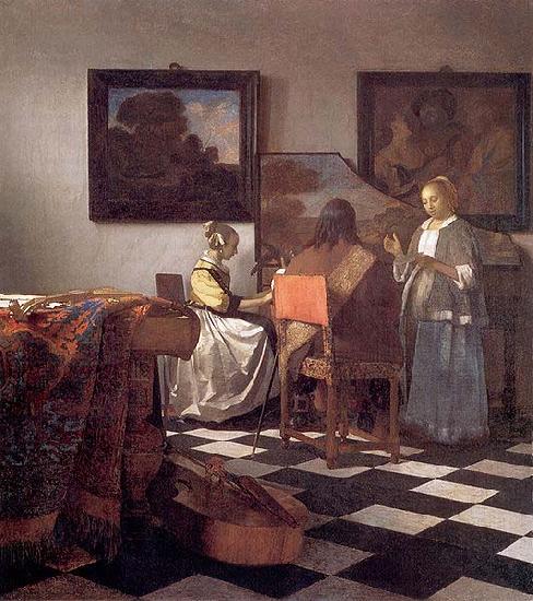 Johannes Vermeer The concert. Germany oil painting art
